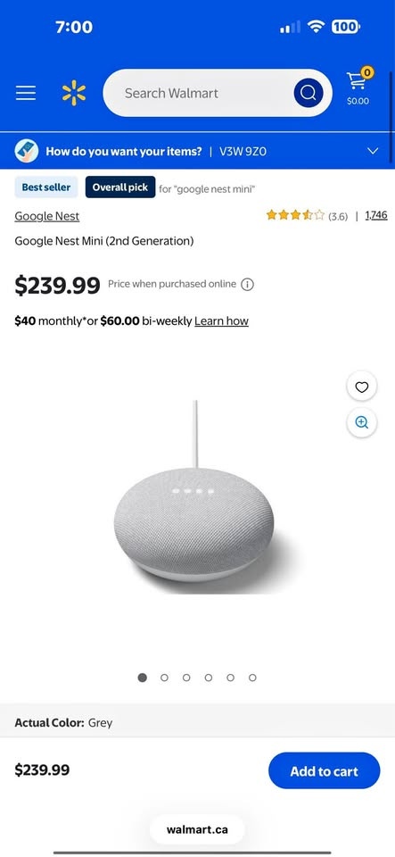 Brand new Google Nest Mini (2nd Gen)