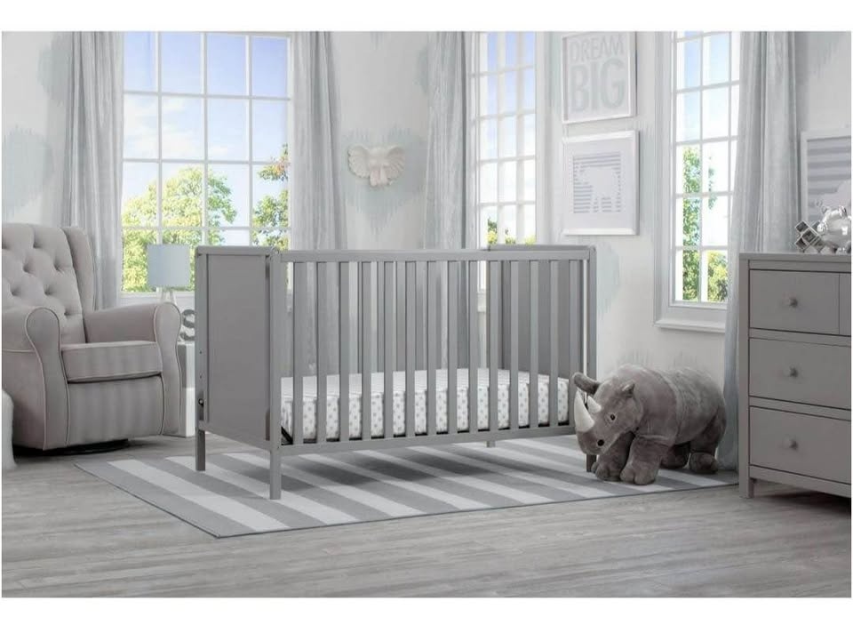 Delta Children Kendrick 4-in-1 Convertible Crib - Bianca grey - photo 4