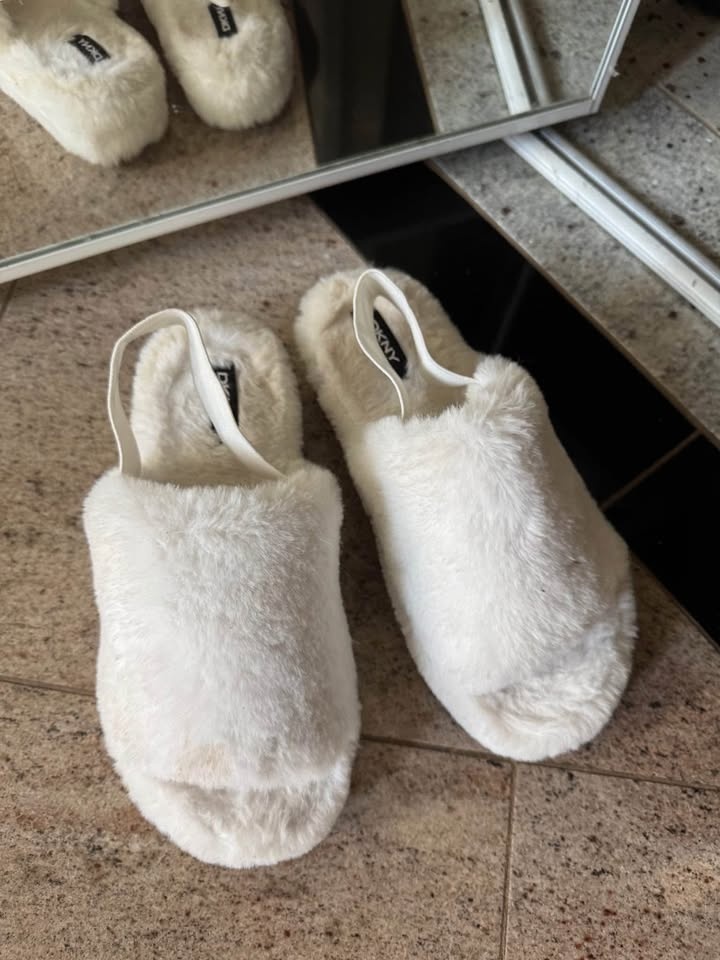 DNKY Fluffy Platform Shoes Size 6
