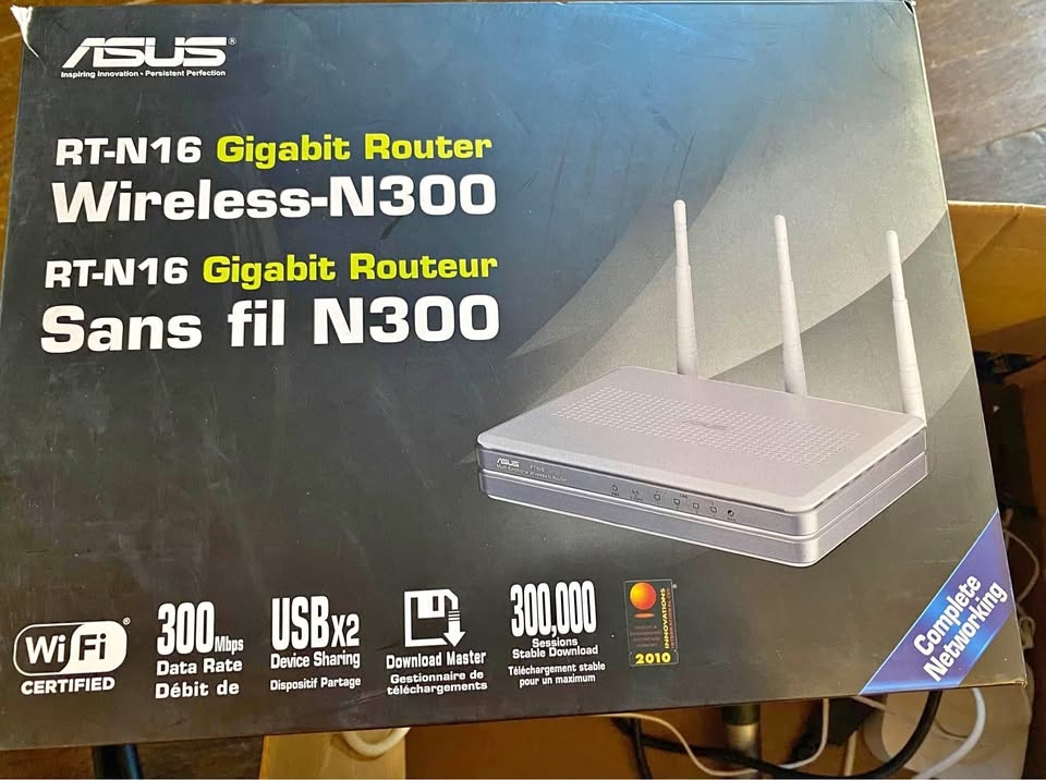 Asus RT-N16 Gigabit Wireless N300 Router
