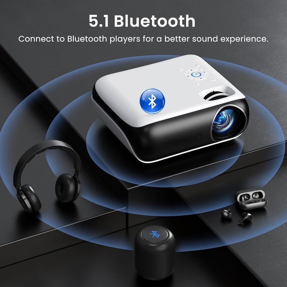 HAPPRUN Native Full HD Portable Outdoor Projector with Speaker - photo 5