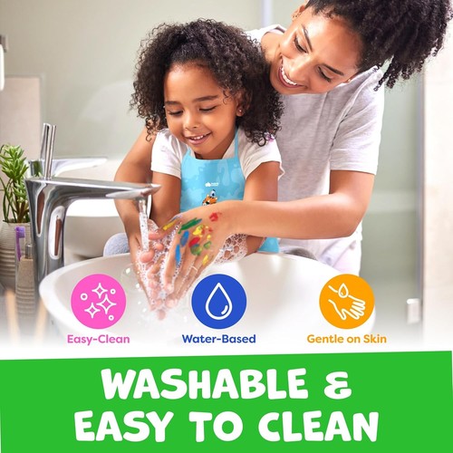 Washable Finger Paint for Toddlers - Non-Toxic Baby Safe - photo 2