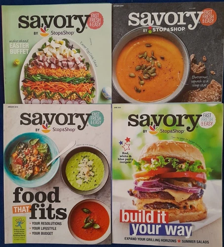 Lot of 4 Savory Magazine Recipes Stop & Shop 2020