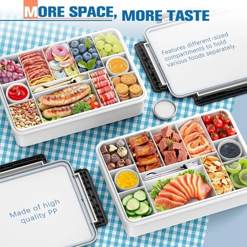 Spackle Box with Ice Pack & Insulated Bag - 12 Compartment Snack - photo 5