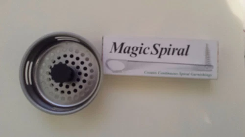 Original Stainless Steel Magic Spiral Garnisher & Sink Strainer