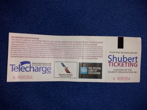 Vintage 2015 Broadway Beautiful Musical Ticket - photo 2