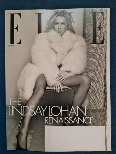 ELLE USA MAGAZINE Summer June 2025 LINDSAY LOHAN Cover Renaissan