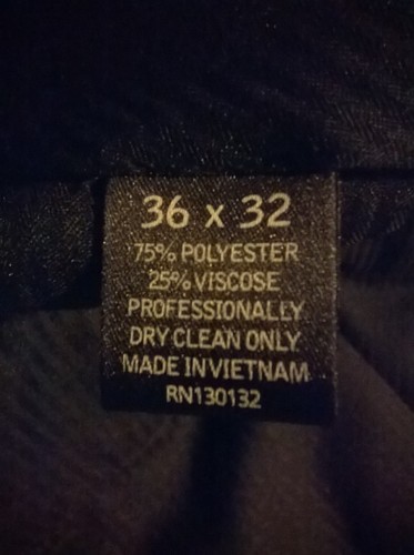 Men's Pierre Cardin Pinstripe Trousers - Waist 36, Inseam 32 - photo 2