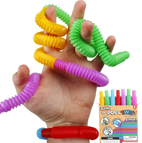 Mini Pop Tubes Fidget Toys - 8 Pack - photo 3