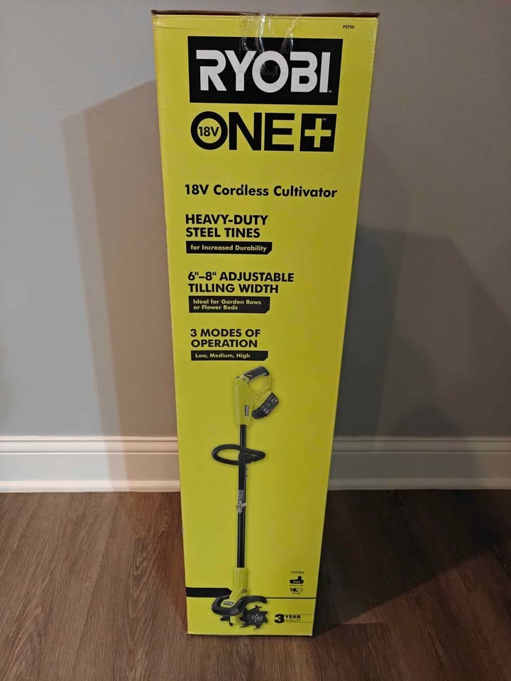 RYOBI ONE+ 18V 8 in. Cordless Cultivator w/ 4.0 Ah Battery & Cha - photo 2