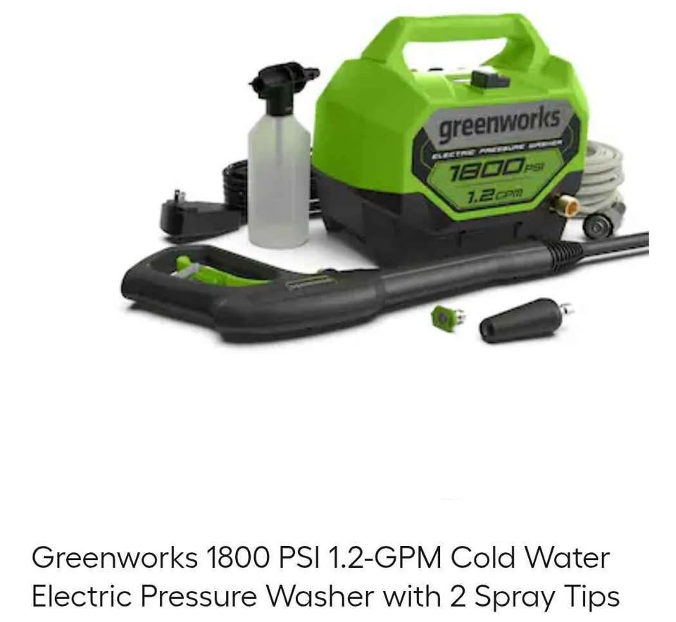Greenworks 1800 PSI Electric Pressure Washer - photo 3