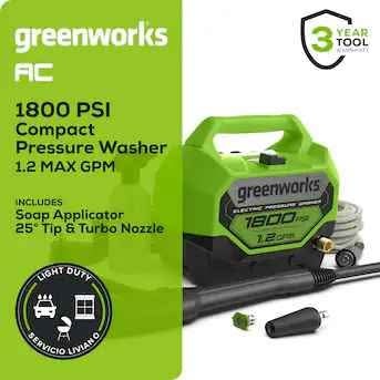 Greenworks 1800 PSI Electric Pressure Washer - photo 4