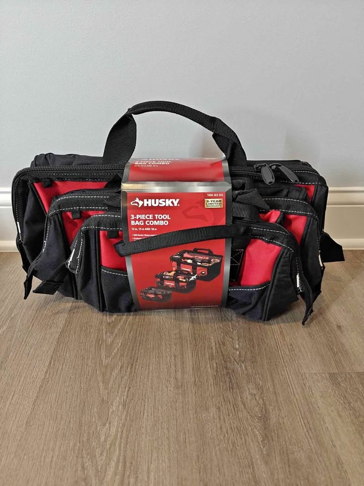 Husky 18 in., 15 in. and 12 in. Tool Bag Combo