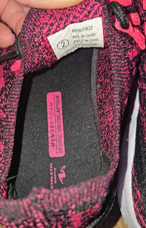 New Size 2 Athletic Wear Memory Foam Girls Running Shoes - photo 3