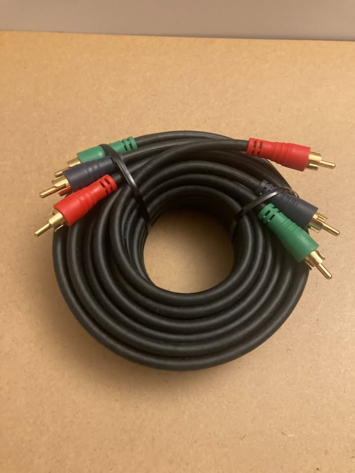 HQ Component Video Cable 6 Feet 3 RCA to 3 RCA Cord - photo 3