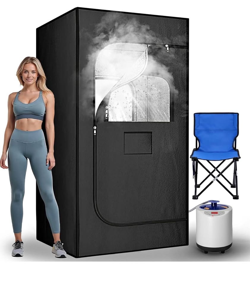 Portable Steam Sauna - Fast Heating Foldable Home Spa w/ Remote
