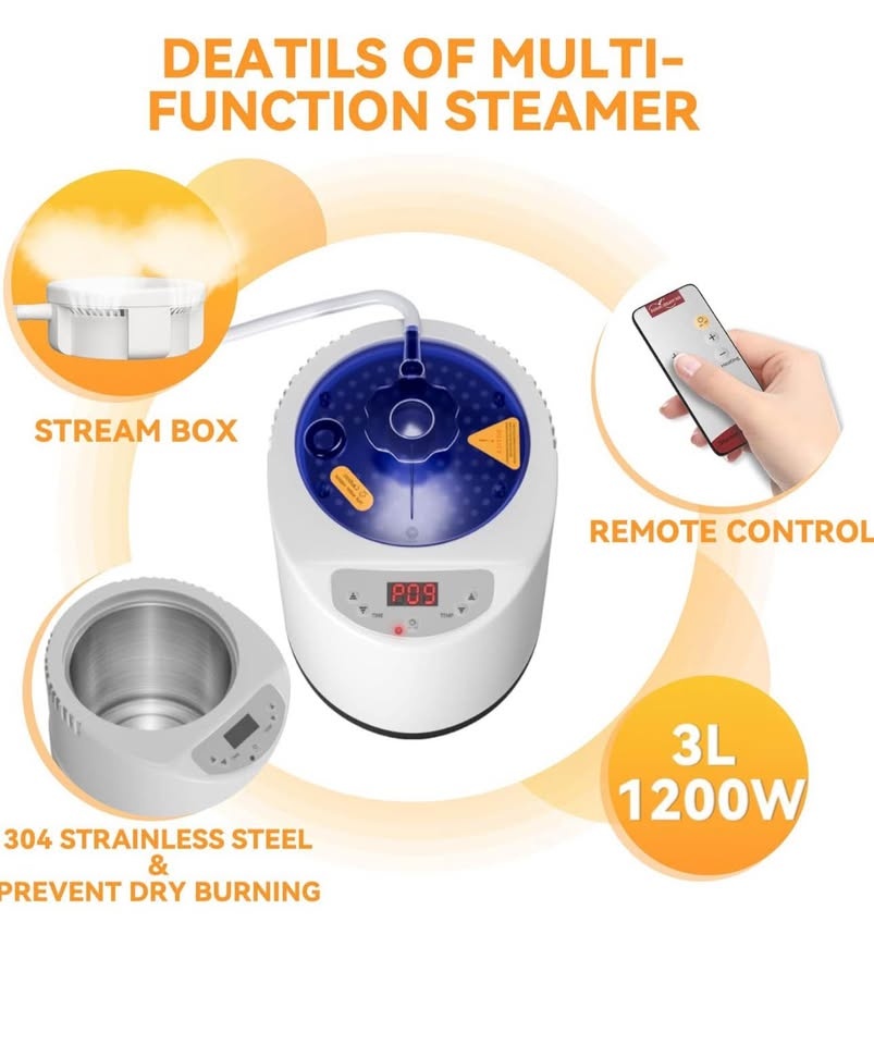Portable Steam Sauna - Fast Heating Foldable Home Spa w/ Remote - photo 3