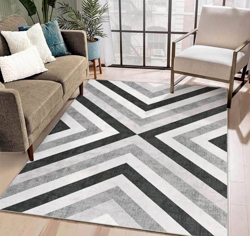 Luxury Modern Area Rug – 9x12 – Brand New Sealed