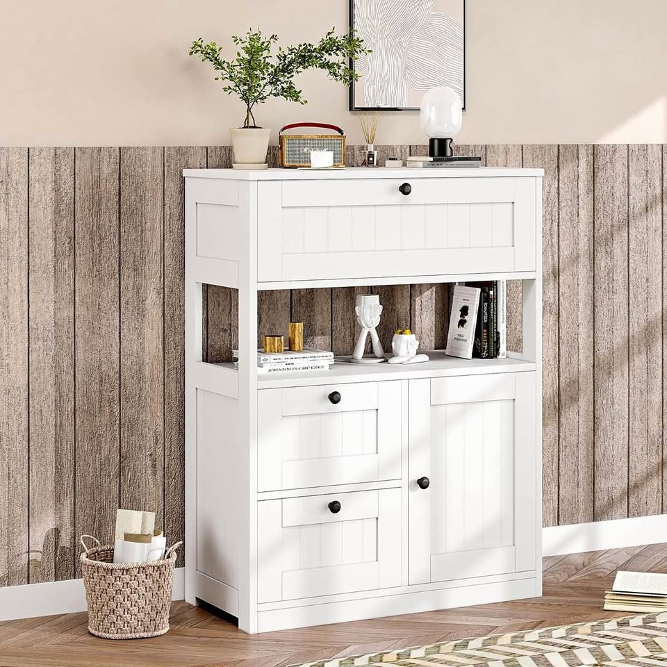 Brand New White Multi-Purpose Storage Cabinet