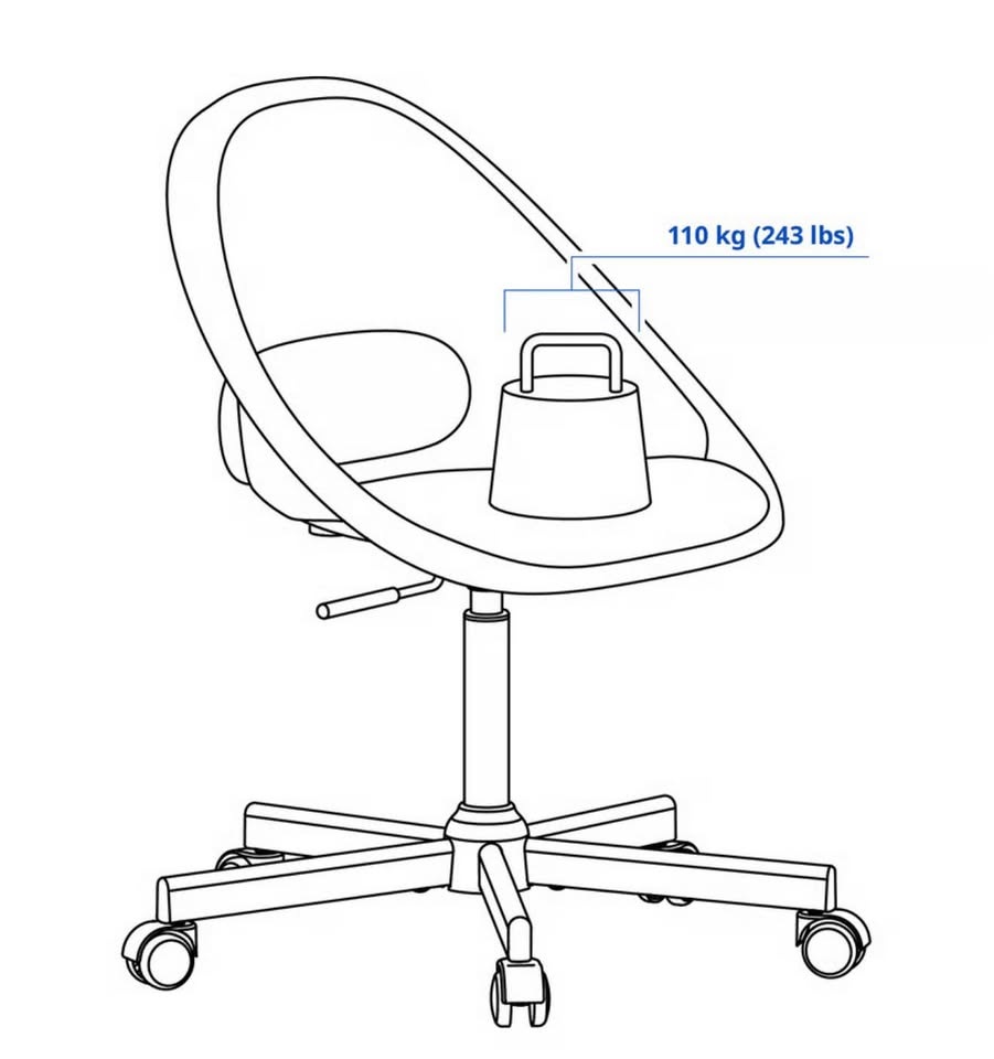 IKEA LOBERGET/MALSKÄR Swivel chair 🧡 - photo 2