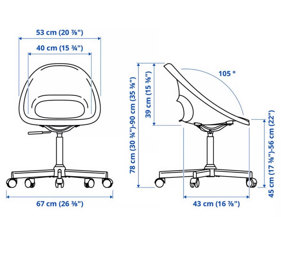 IKEA LOBERGET/MALSKÄR Swivel chair 🧡 - photo 3