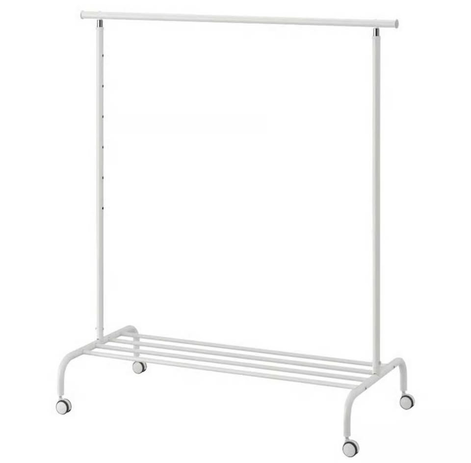 IKEA RIGGA Clothes Rack - Metal White 🧡
