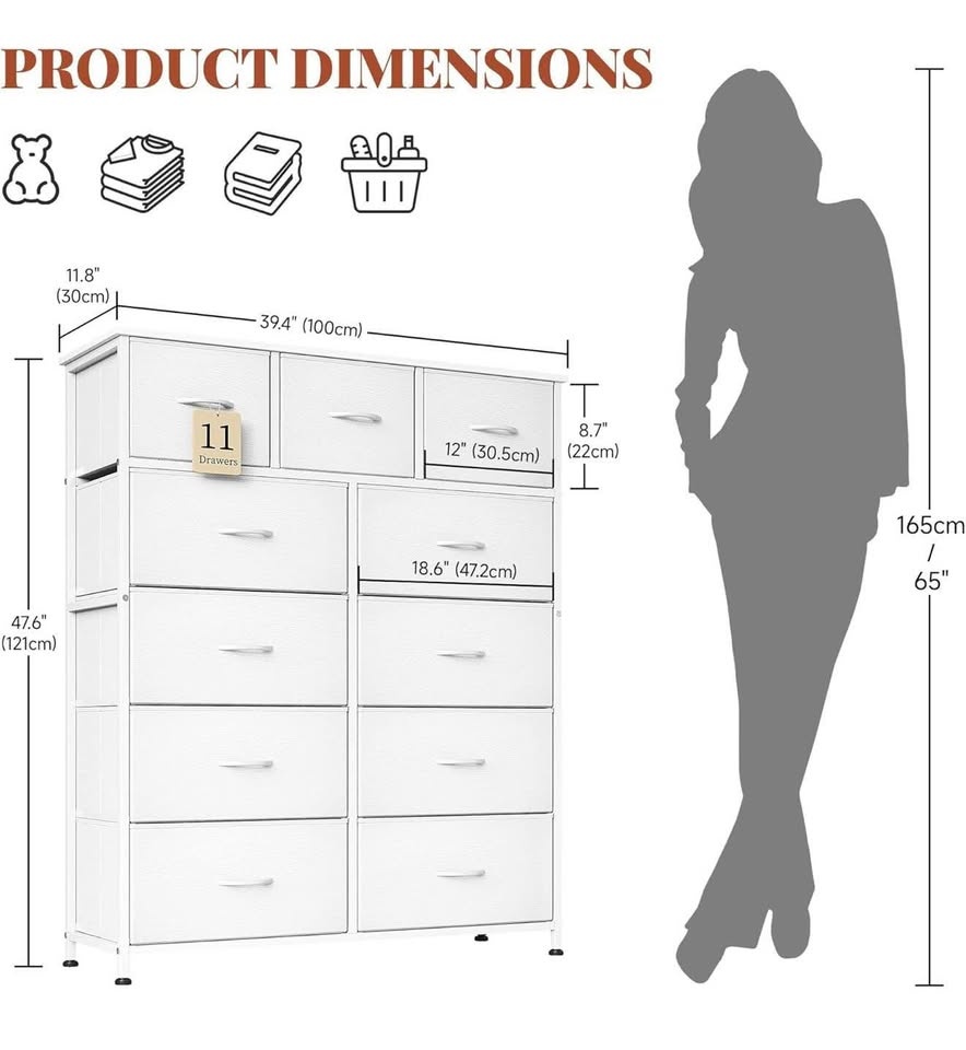 Metal 11 Drawer Dresser - photo 2