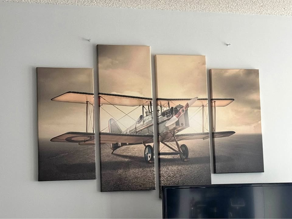 Aviation Decor: WW1 S.E.5 Bi-plane Canvas Art