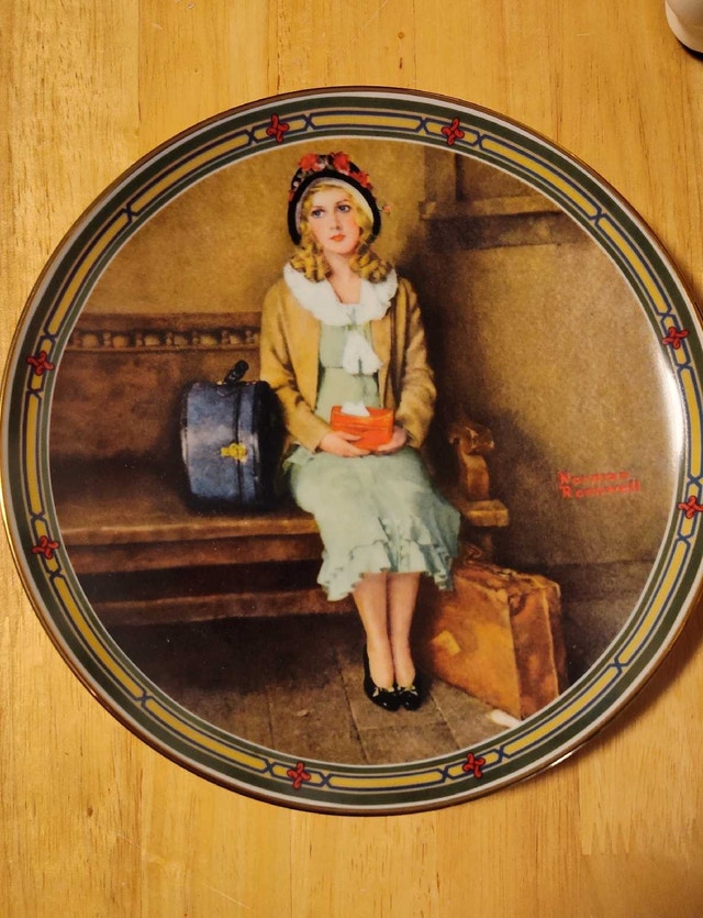 Knowles Rockwell Plate - A Young Girl's Dream