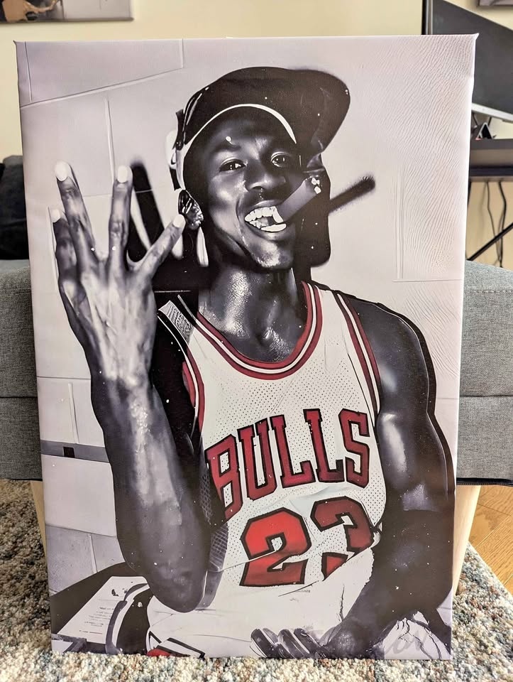 Colorful Jordan Canvas Wall Art 17.5" x 25.5"