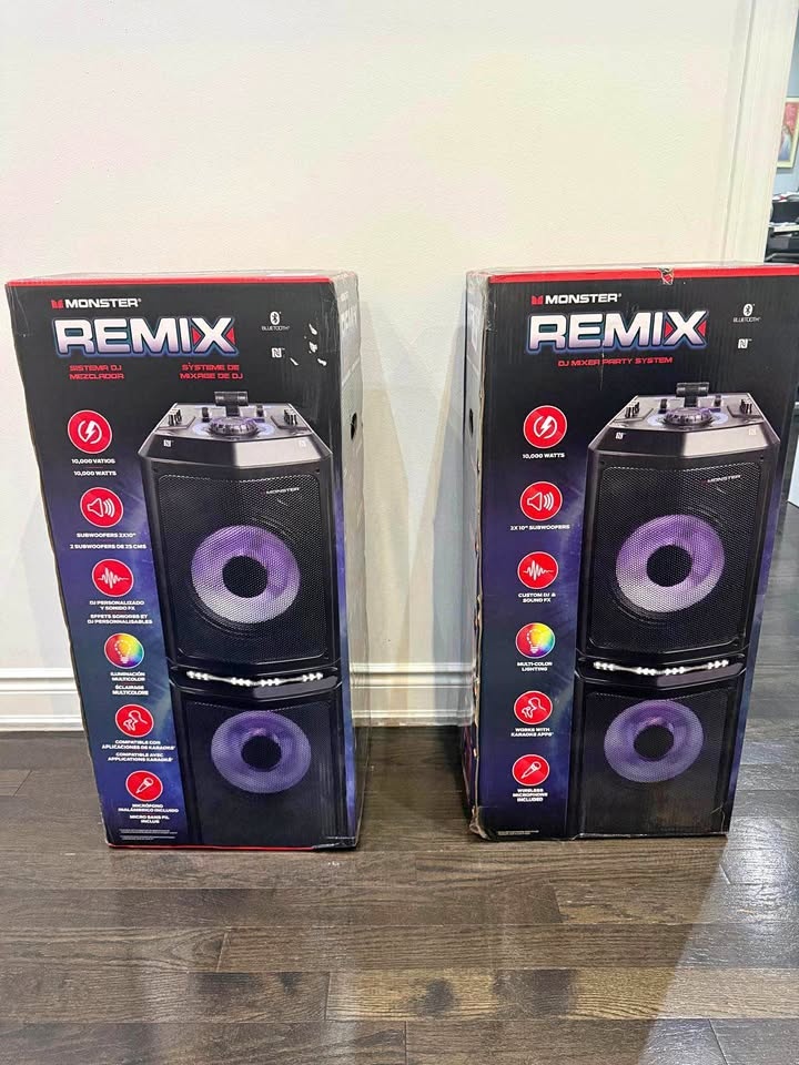 Party Speakers with Bluetooth Wireless Mic