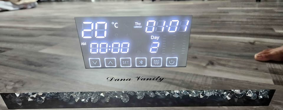 Bluetooth LED Foldable Mirror - 16in, Opens to 32in