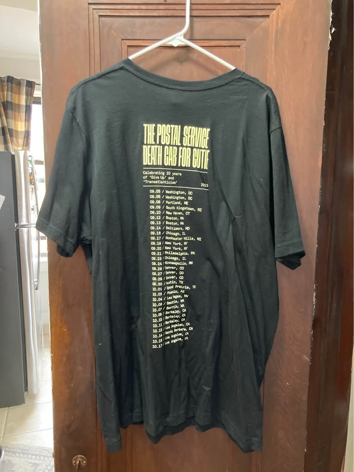 The Postal Service / Death Cab for Cutie 2XL T-Shirt - photo 2
