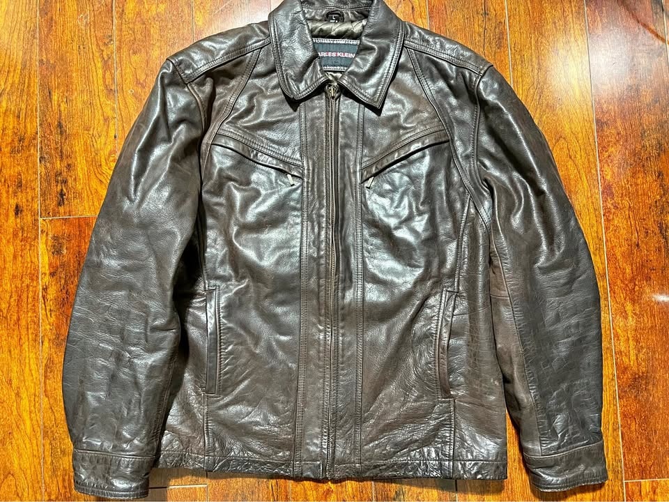 Genuine Leather Jacket - Men's L