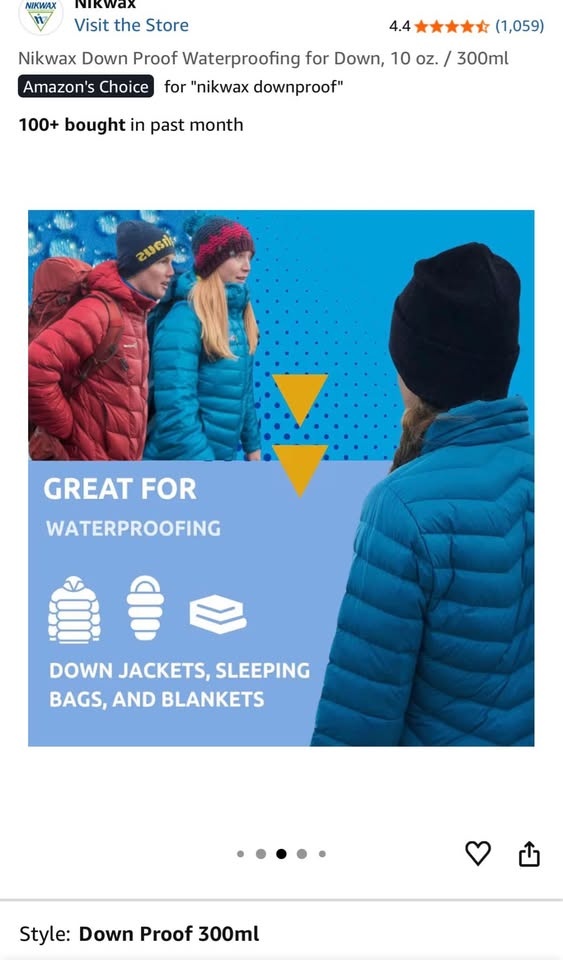 Nikwax Waterproofing Wash-In Waterproofer - photo 3