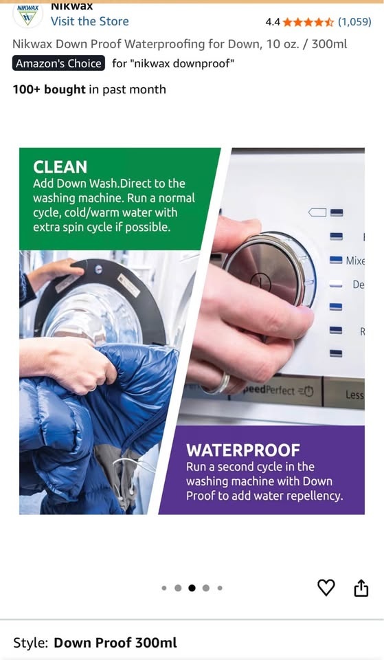 Nikwax Waterproofing Wash-In Waterproofer - photo 5