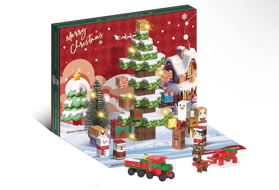 Christmas Advent Calendar Toy Building Block Set - photo 2