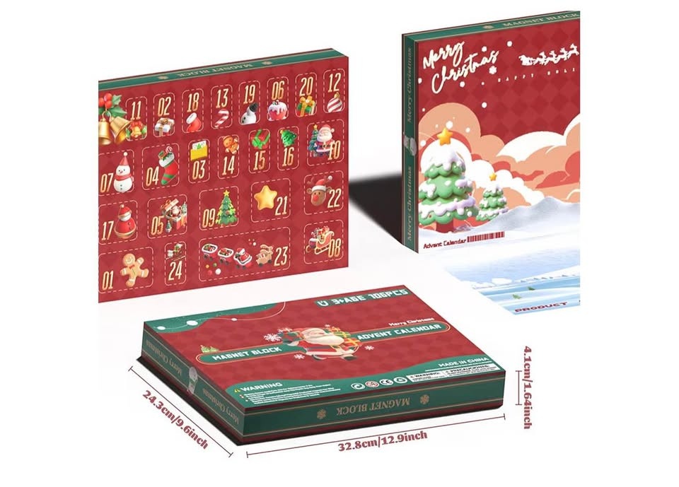 Christmas Advent Calendar Toy Building Block Set - photo 3