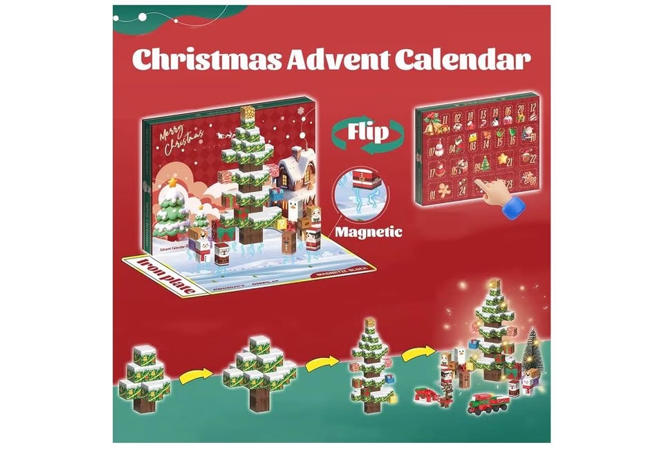 Christmas Advent Calendar Toy Building Block Set - photo 4