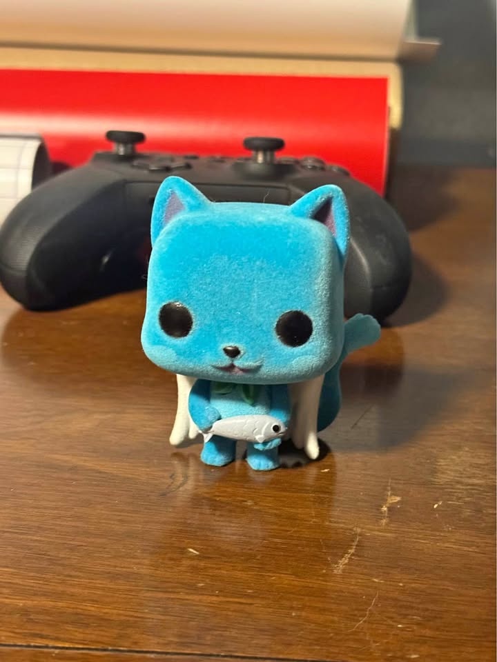 Fairy Tail Happy Flocked Funko Pop NO BOX