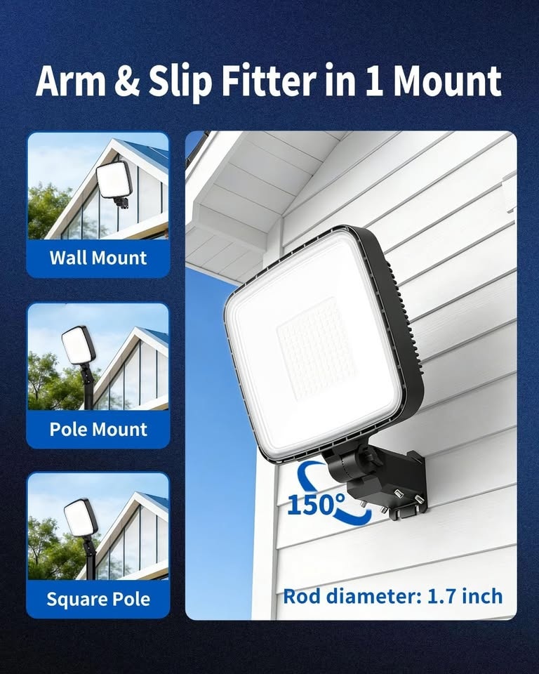 150W LED Outdoor Flood Light – Dusk to Dawn 21000LM - photo 5