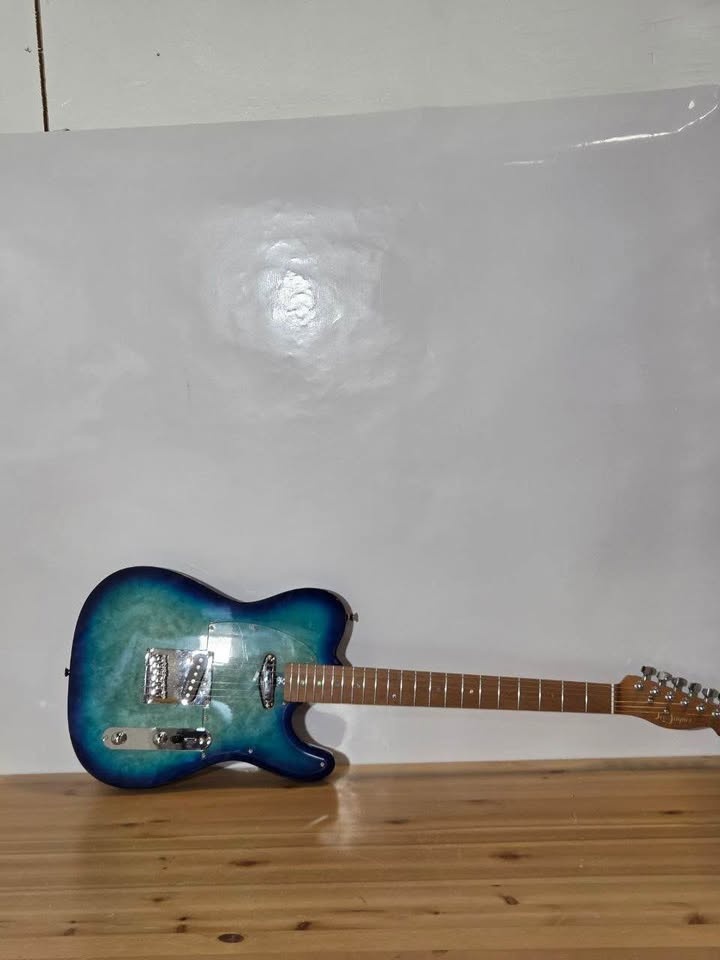 Leo Jaymz TL Electric Guitar - Maple Top Blue Ocean - photo 2
