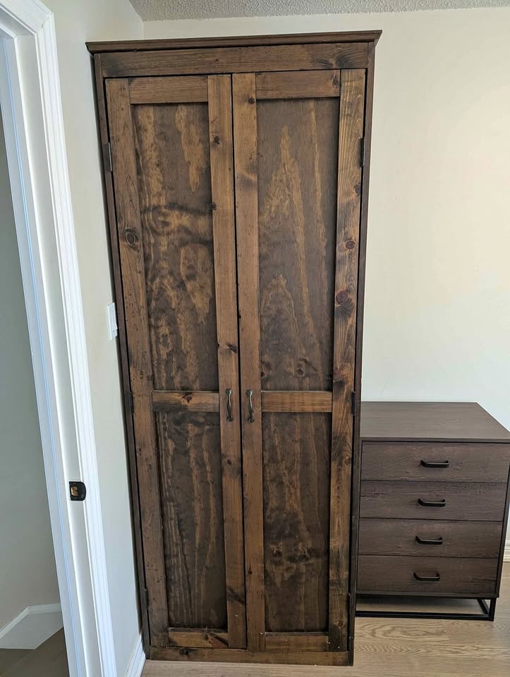 Solid Wood Armoire Wardrobe