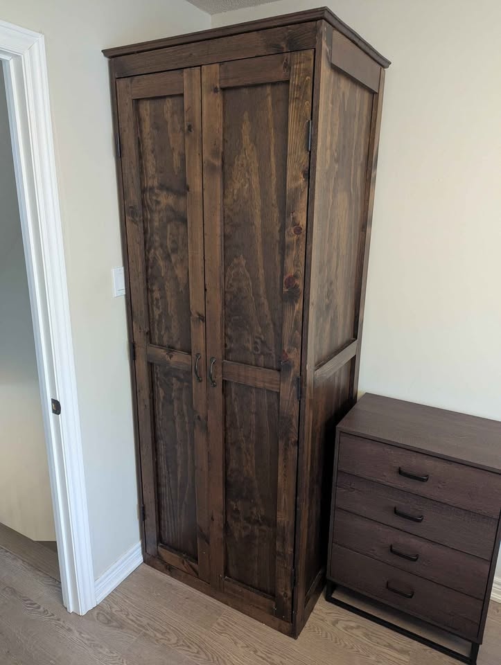 Solid Wood Armoire Wardrobe - photo 2