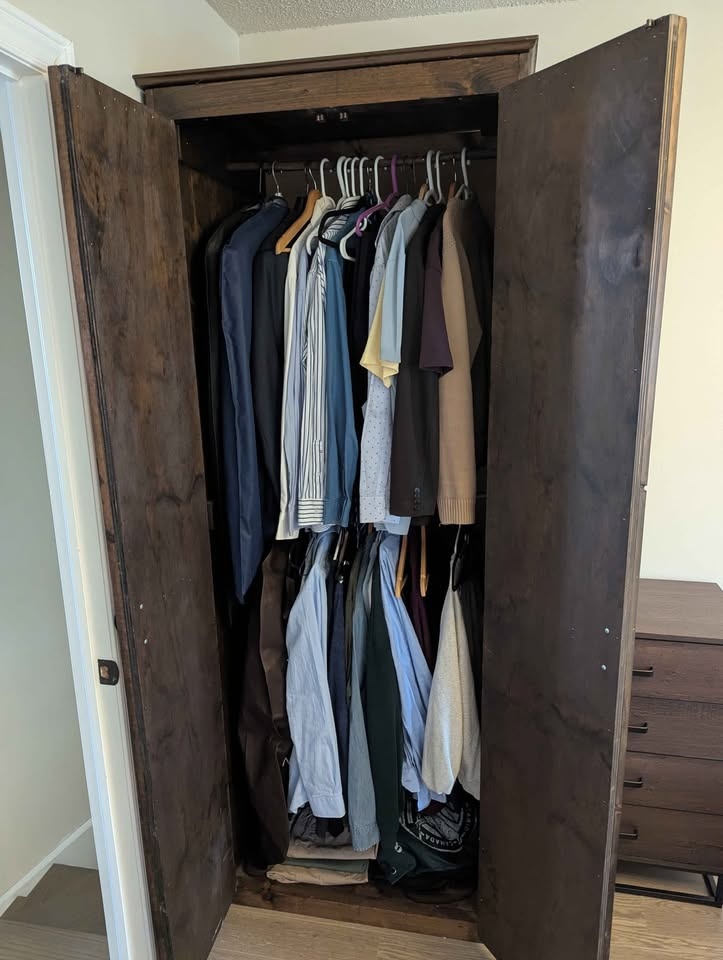 Solid Wood Armoire Wardrobe - photo 3