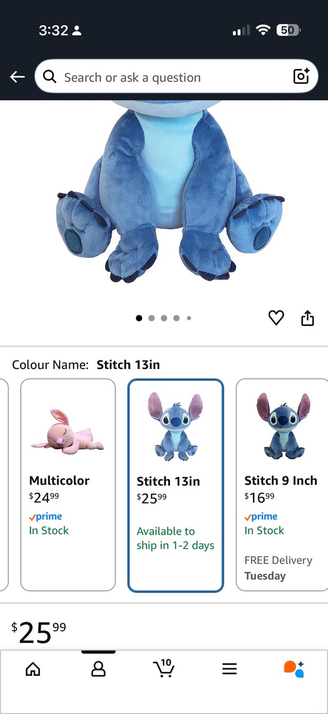 Disney Stitch Plush Toy - photo 3
