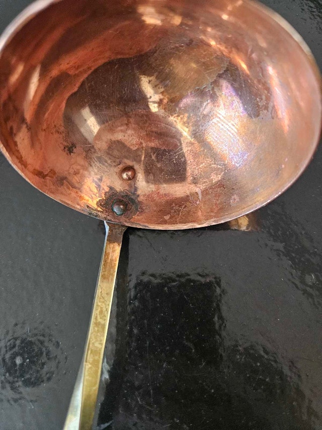 Vintage Copper and Brass Ladle - photo 4