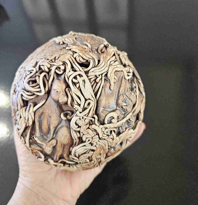Handmade Art Ball Sculpture