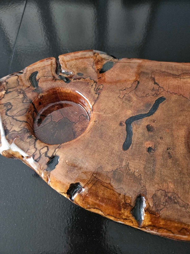 Handmade Burl Wood Candle Centerpiece - photo 5