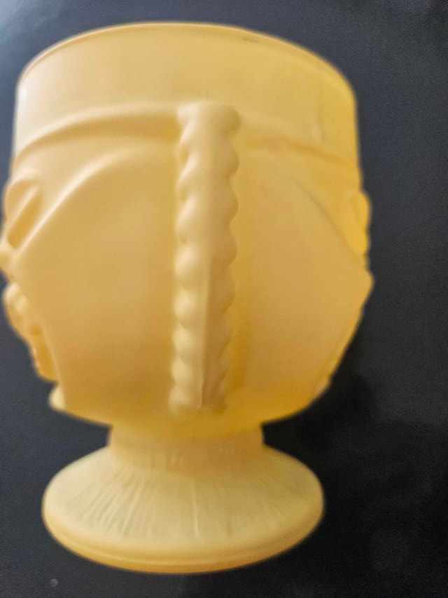 Vintage Two Faced Frosted Tiki Mug - photo 3